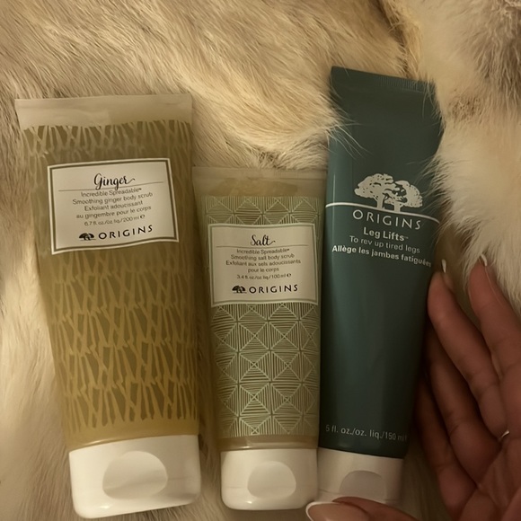 Origins Other - NWT: 3pc Origins 6.7oz Ginger, Leg lifts 5oz & 3.4oz Salt body scrub